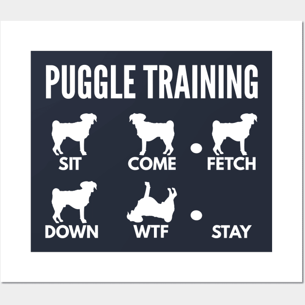 Puggle Training Puggle Dog Tricks Wall Art by DoggyStyles